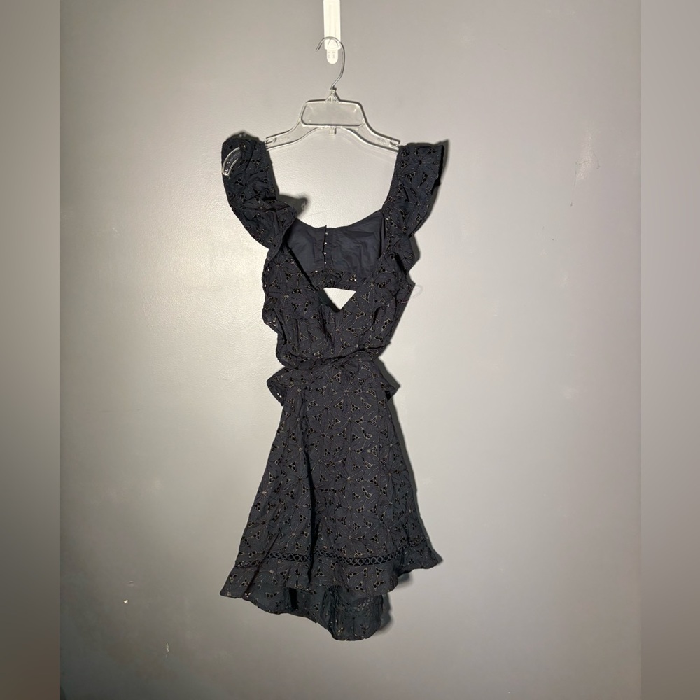 Astr The Label Alexis Puff Sleeve Romper Women’s Size Small - Picture 3 of 5